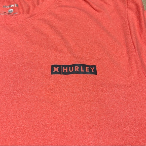 Hurley Orange Short Sleeve T-Shirt, Large - Picture 2 of 7